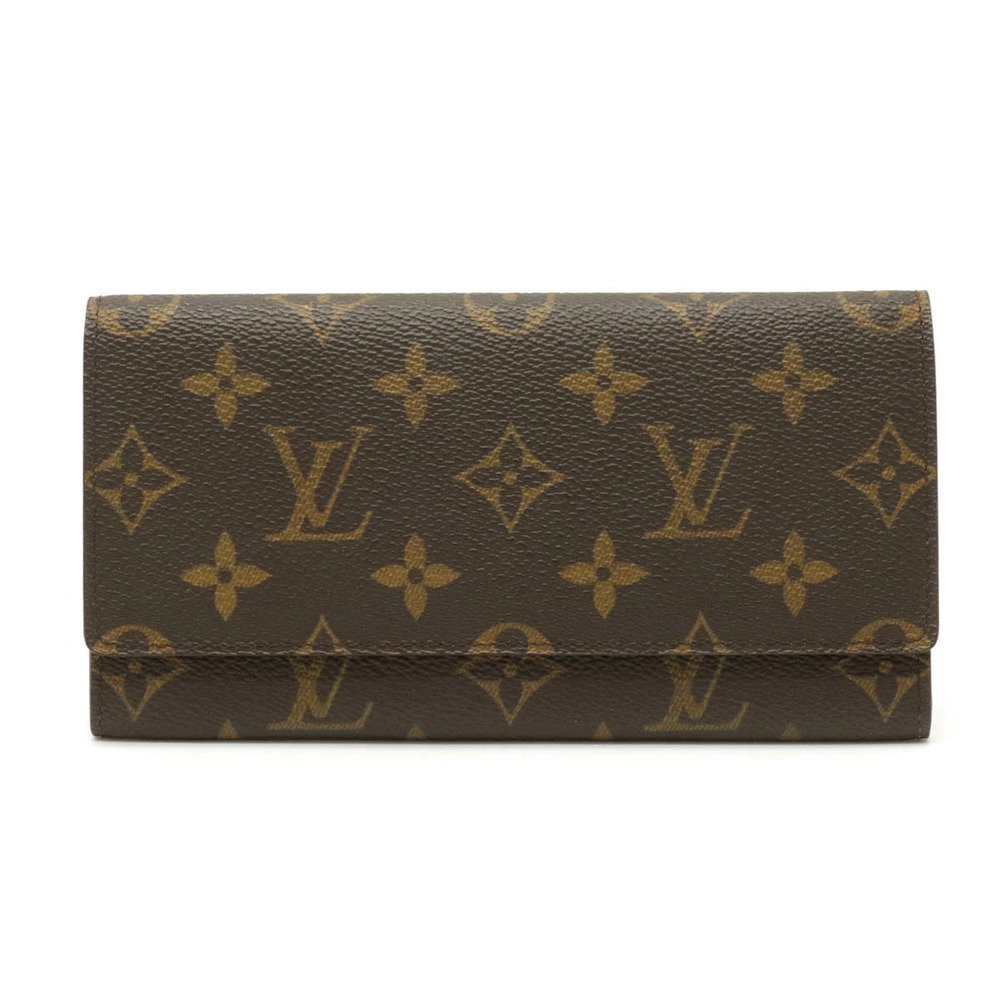 LOUIS VUITTON Monogram Portefeuille Cartes Credit Bi fold Long Wallet Billfold